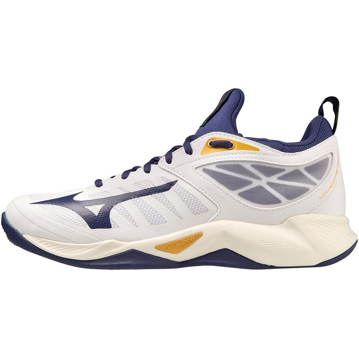Волейбольне взуття Mizuno Wellenmaße 50 EU White Blueribbon Mp Gold
