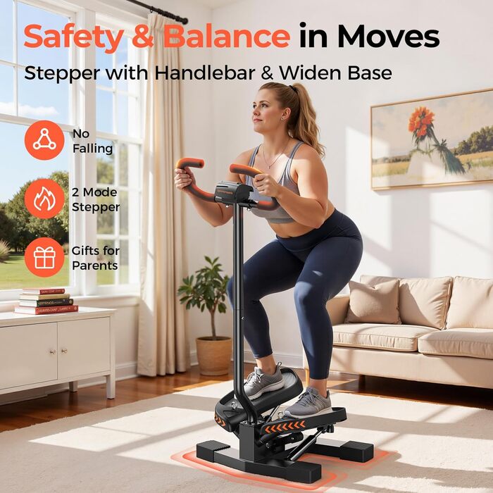 Сходи для тренувань Sportsroyals – степпер з тросами для тренування ніг, рук та сідниць, для дому та офісу