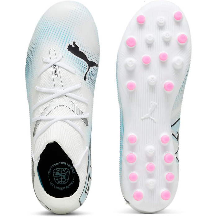 Дитячі футбольні бутси PUMA Future 7 Match Mg Jr - 28 EU - Біло-рожеві