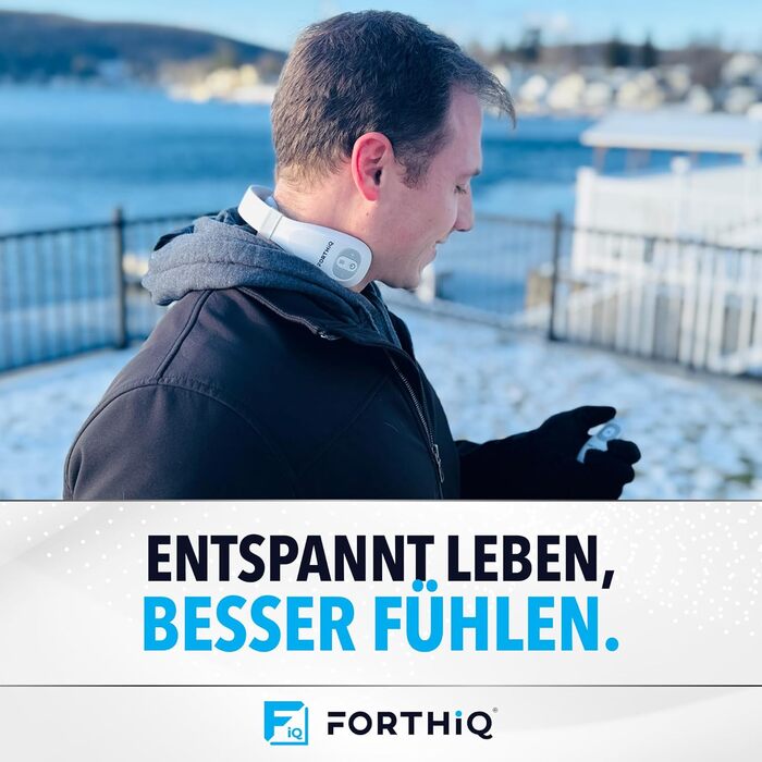 FORTHiQ Масажер для шиї з підігрівом, електричний масажер для шиї, 15 рівнів, портативний, 2025 Edition