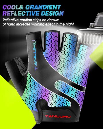 Рукавички для велосипеда: рукавички для гірського велосипеда, рукавички для їзди, рукавички з амортизуючим вкладишем, рукавички для катання на велосипеді для жінок та чоловіків (різні кольори, S)