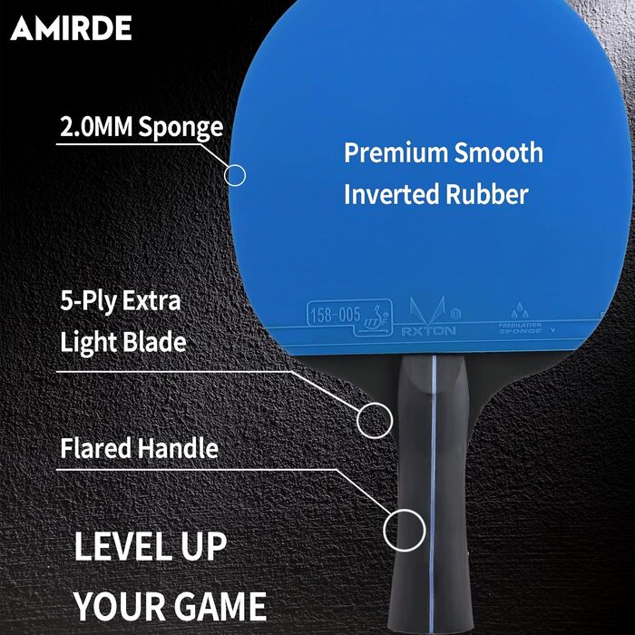 Набір пінг-понгових лопаток DHS 4 шт. з сумкою, гумою та м'ячами