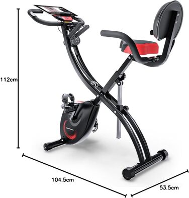 Ергометр Sportstech NEU X150 3в1: Велотренажер, Power Ropes, для дому, до 150 кг, чорний