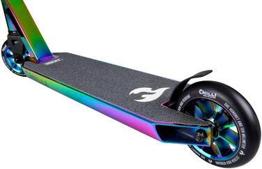 Трюковий самокат Chilli Pro All Star Rocky Chrome, для початківців і досвідчених, преміум-якість