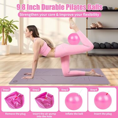 Набір для пілатесу 13 в 1: все необхідне для дому та студії (кільце, м'яч, стрічки)