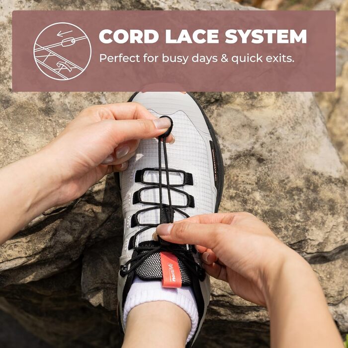 Жіночі трекінгові черевики NORTIV 8 - легкі, дихаючі, сірі та рожеві (39 EU)