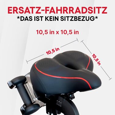 Замінний велосипедний сидіння TrubliFit для Peloton Bike & Bike+ (велике, для жінок та чоловіків, чорний/червоний)