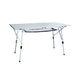 Складний стіл для кемпінгу Uquip Variety L Silver 70x51x120 см - алюмінієвий, портативний, для пікніка, саду, фестивалів