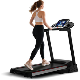 Walking Pad з регулюванням нахилу та пультом дистанційного керування, до 6 км/год, 136 кг, чорний