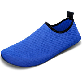 Чоловічі та жіночі аквашузи для плавання та водних видів спорту, легкі, швидковисихаючі, з антиковзким покриттям, блакитна лінія, 42/43 EU