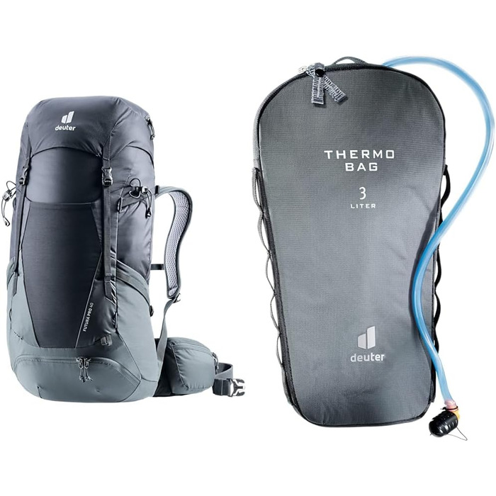 Туристичний рюкзак Deuter Futura Pro 40 л, чорний/графіт, L