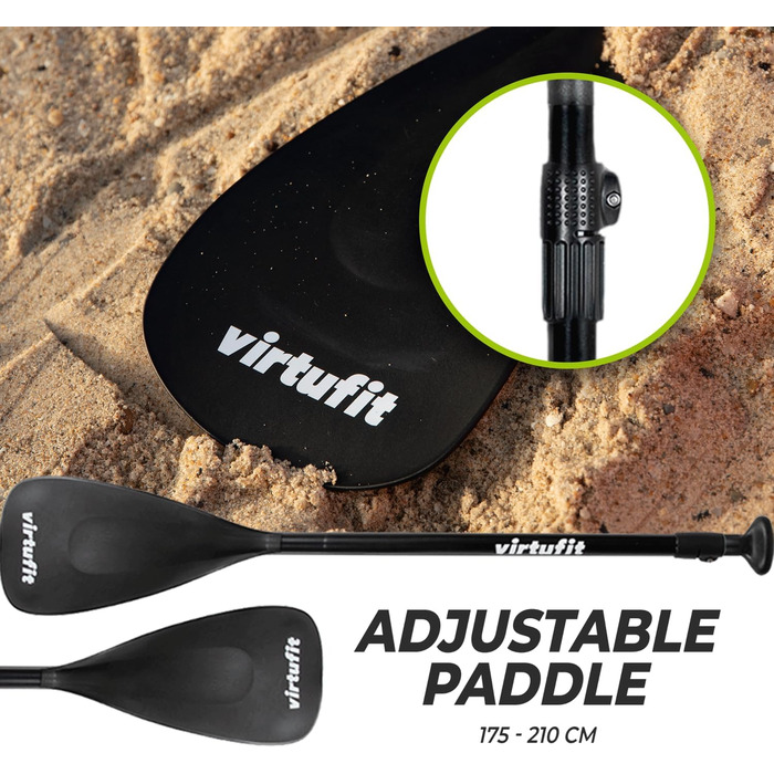 Надувна SUP-дошка Virtufit Surfer 305 з вітрилом, помаранчева/бірюзова/бежева, комплект аксесуарів