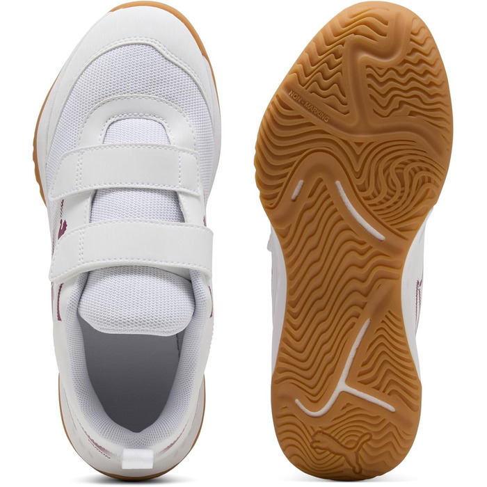 Дитячі кросівки для залу Puma Varion II V Jr Indoor Court Shoe (29 EU, білий, Puma White Berry)