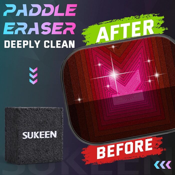 Набір ракет для піклболу Sukeen: 2 ракетки з фібергласовою поверхнею, для чоловіків та жінок, рожево-червоний колір