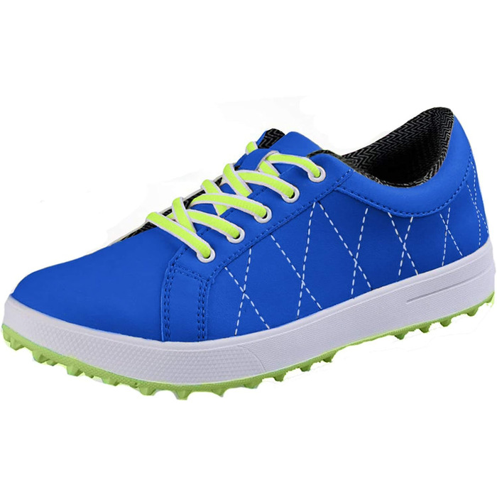 Жіночі гольф-туфлі PGM, Легкі водонепроникні гольф-туфлі без шипів для жінок, розмір 39 EU, блакитні