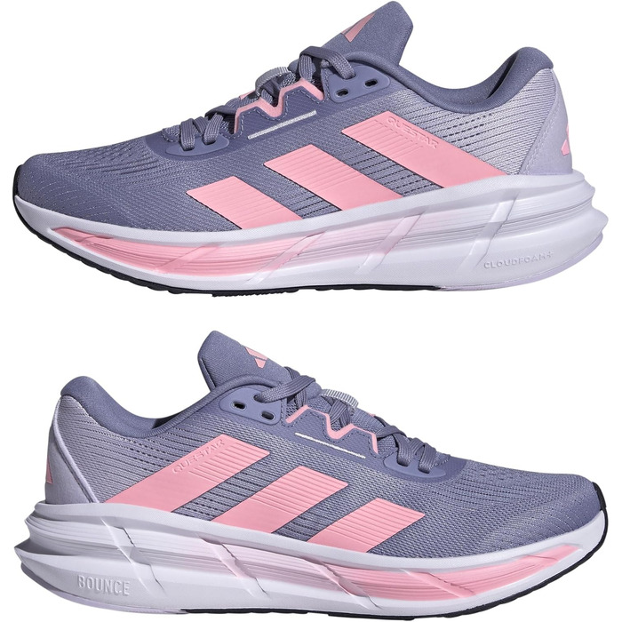 Жіночі бігові кросівки adidas Questar 3 W Crystal Sky Silver Violet Pink Spark (розмір 38 2/3 EU)