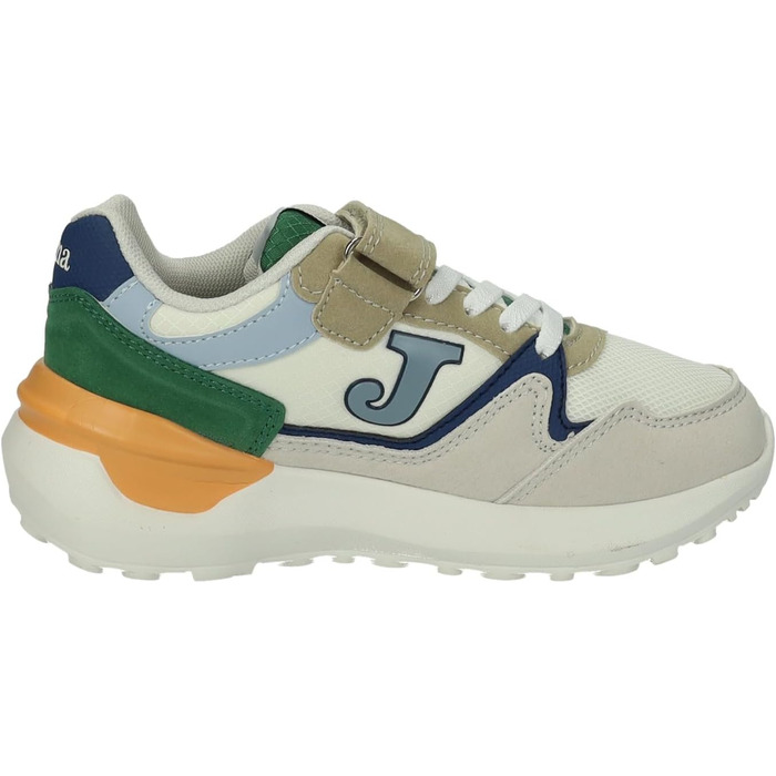 Дитячі спортивні кросівки Joma J3080S2516V, на липучці, еластичні шнурки, багатоколірні, для хлопчиків (30 EU, Бежевий)