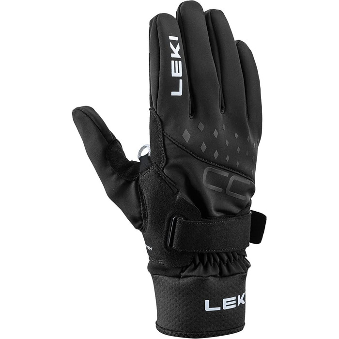 Рукавички LEKI CC Shark 6.5 чорні для спортивної ходьби