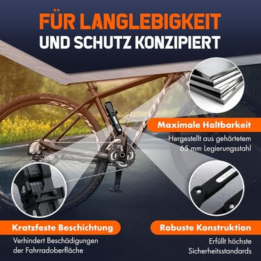 Замок для велосипеда складний, карбонової сталі, висока безпека з кріпленням - Оригінал (з замком)