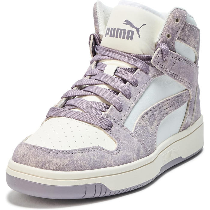 Кросівки PUMA Rebound Layup Mid для жінок, 42 EU, сірий, сливовий, білий, Ah25