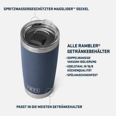 Термос YETI Rambler з кришкою MagSlider, колір Key Lime, 591 мл