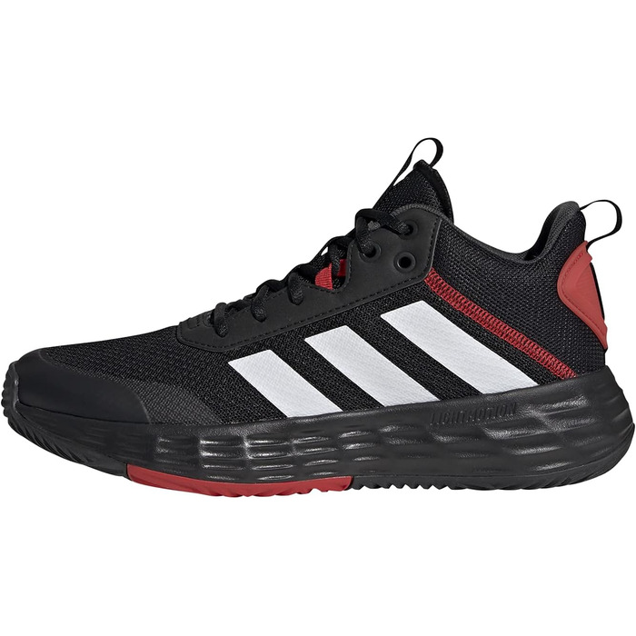 Кросівки баскетбольні adidas Own The Game 2.0 Lightmotion Mid, 42 2/3 EU, чорний/білий/карбон
