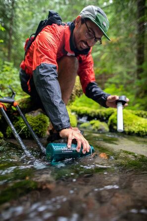 Фільтрована пляшка LifeStraw Go 650 мл, темно-бірюзова, фільтр для води