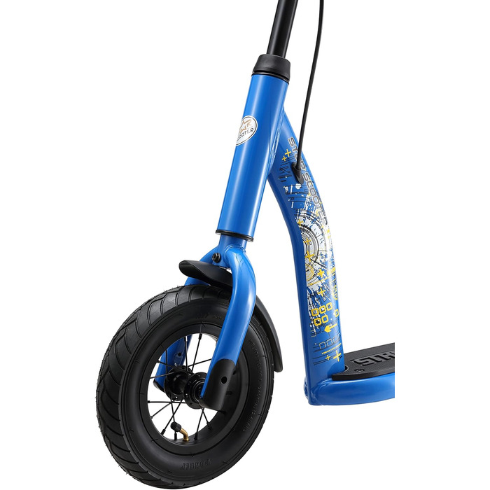Дитячий самокат STAR SCOOTER з надувними колесами 10 дюймів, для міста, від 5 років, регульована висота, нове покоління