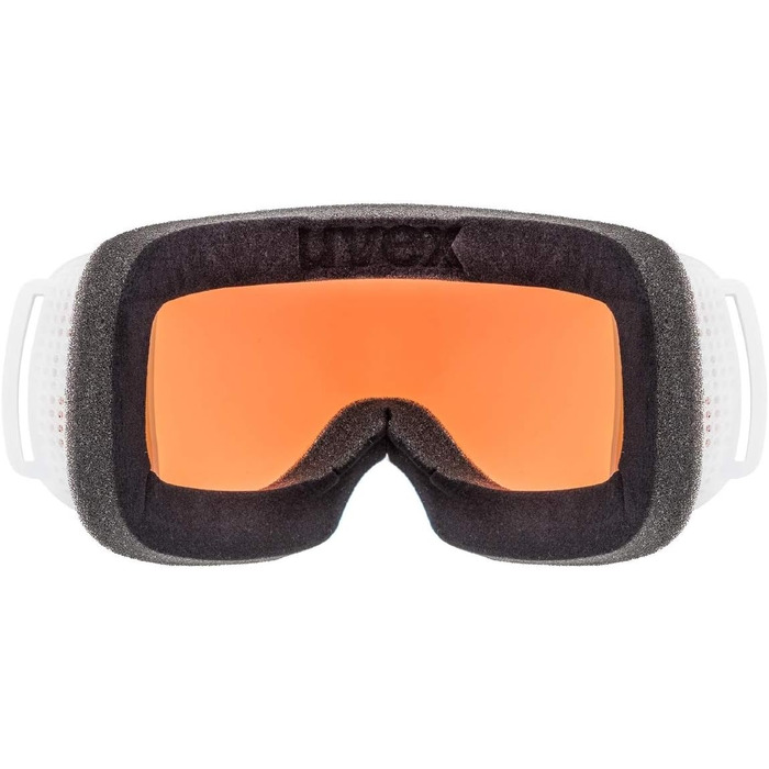Гірськолижна маска Uvex Downhill 2000 S CV, універсальна, біло-рожева, антивідблиск, для сноубордингу та лиж