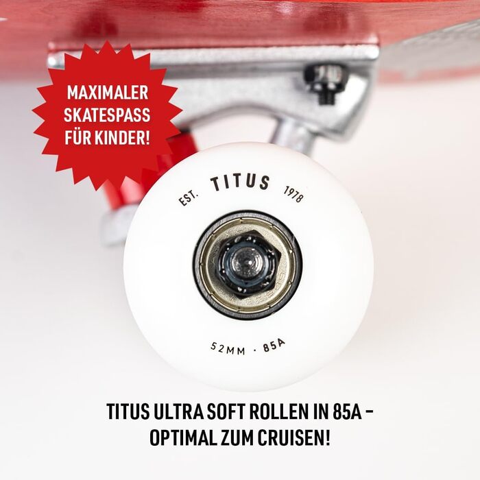 Скейтборд TITUS Micro червоний 6.5