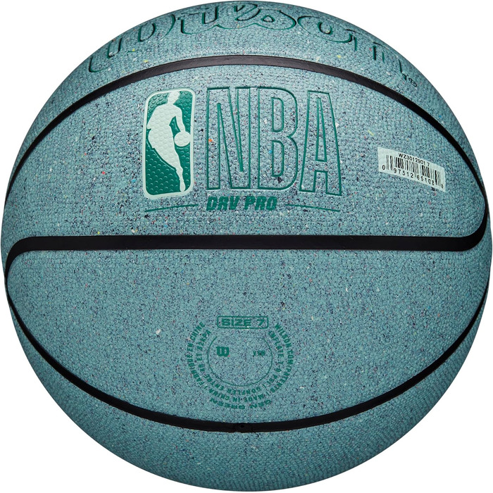 Баскетбольний м'яч Wilson NBA DRV Series для залу та вулиці, м'ята, розмір 7