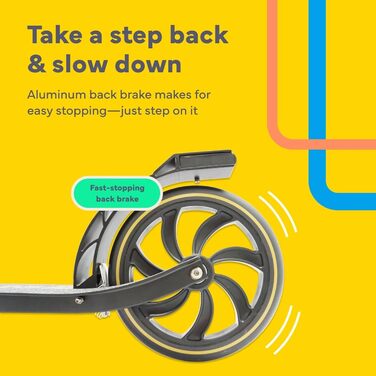 Lascoota Роликовий самокат для дітей від 8 років - дорослий, складний, регульована висота, амортизація переднього колеса, ремінь на плече, колеса 20 см, великий самокат для підлітків, колір: блакитний