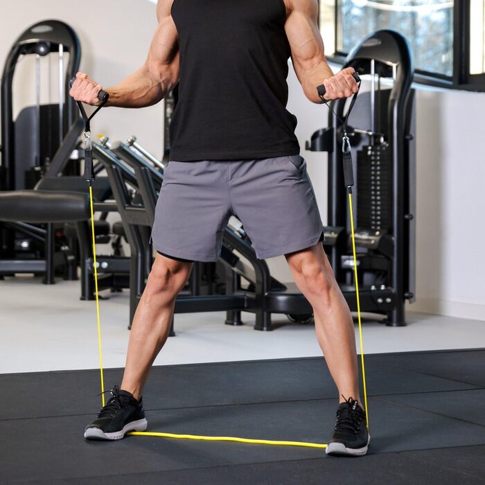 Набір еспандерів Gymtek 5 Fitnessband: стрічки, петлі для ніг, дверний анкер, сумка – для фітнесу та тренувань