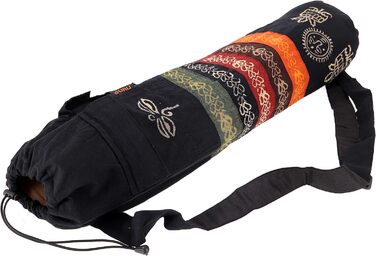 Бохо сумка для йога-мату GURU SHOP, батик, зелена, унісекс, бавовна, 70x23x13 см, з Непалу