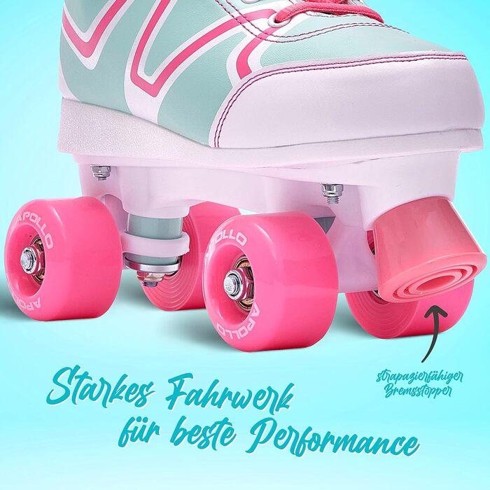 Роликові ковзани Apollo Disco Roller Soft - дитячі та жіночі, розміри 31-42, зручні та трендові