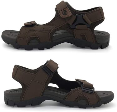 Чоловічі сандалі HEVA шкіряні для активного відпочинку, спорту, трекінгу та походів 43 EU коричневі