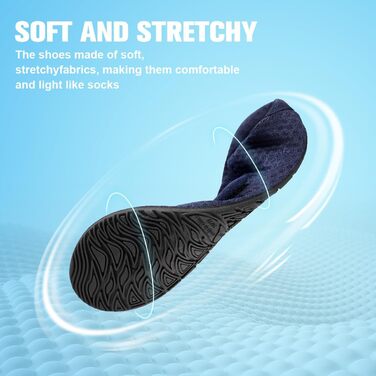 Шкарпетки для плавання WateLves: чоловічі та жіночі, для басейну, пляжу та серфінгу. Швидко сохнуть, дихають, унісекс, 40/41 EU, синій