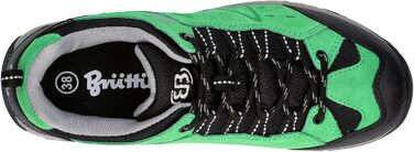 Туфлі трекінгові та для прогулянок Brütting Mount Bona Low (43 EU, зелено-чорні)
