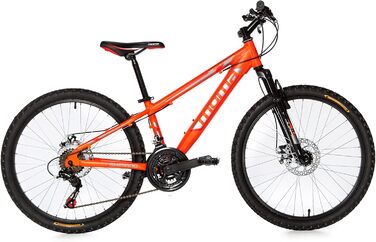 Дитячий гірський велосипед 20'' Moma Bikes, алюмінієвий, 6 швидкостей Shimano, дискові гальма, передня амортизація