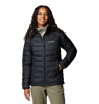 Жіноча утеплена куртка Columbia Powder Lite II Full Zip, чорна, розмір XL
