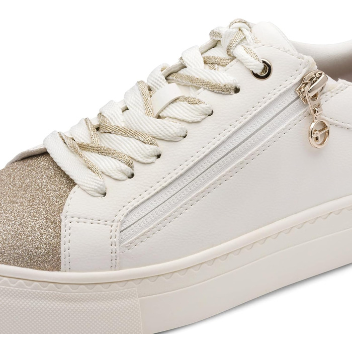 Кросівки жіночі Tamaris білі, низький хід, зі змінною устілкою та комфортною підкладкою (42 EU)