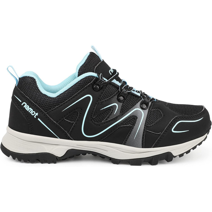Чоловічі трекінгові півчеревики Riemot для хайкінгу та туризму (чорно-синій, 41 EU)