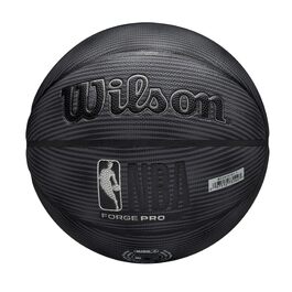 Баскетбольні м'ячі Wilson NBA Forge Pro Indoor/Outdoor, розмір 6 та 7, чорний/сріблястий. Офіційний м'яч NBA.