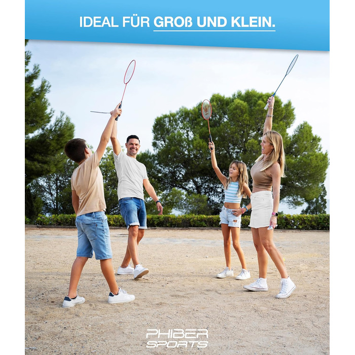 Набір для бадмінтону Federbälle: 10 штук, ідеальний для початківців, сімей та професіоналів. Підходить для гри в приміщенні та на вулиці.