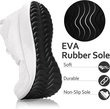 Чоловічі спортивні кросівки Giniros Slip-on: легке дихаюче взуття для бігу, тенісу та повсякденного носіння, білі, розмір 44 EU