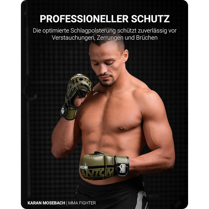 Боксерські рукавички Phantom Apex | Професійні рукавички для спарингу, бою, боксу, фріфайту (Apex - Army, L-XL)