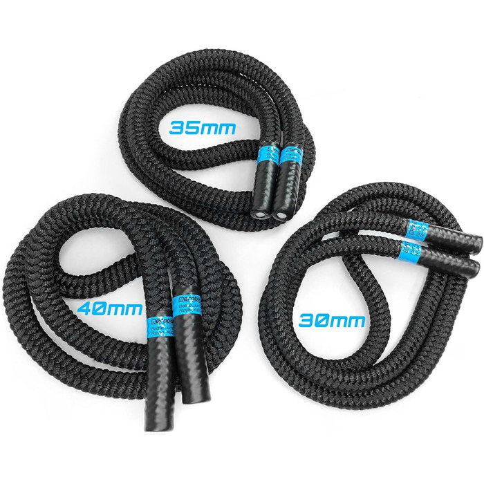 Тренувальний важкий скакалка aerobis Battle Jump Rope 3 м, 40 мм для фітнесу та схуднення