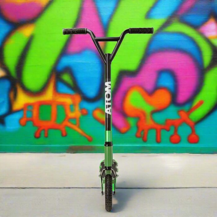 Двоколісний трюковий самокат ATOM Dirt Rider Roller для бездоріжжя, максимальне навантаження 100 кг, для дорослих і підлітків від 6 років