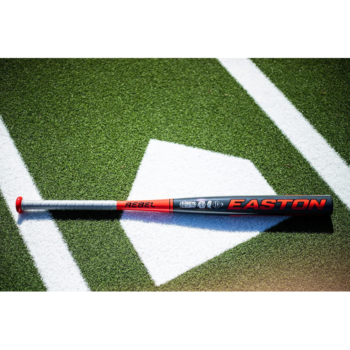Бейсбольна бита EASTON Rebel Slowpitch 2021, 77 см, алюмінієва, однокомпонентна, для софтболу, допущена для всіх полів