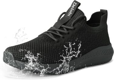 Кухонні черевики для жінок: дихаючі, антиковзкі, зручні, для ресторану, лікарні, догляду. Безпечні черевики з неслизькою підошвою, чорні, 43 EU